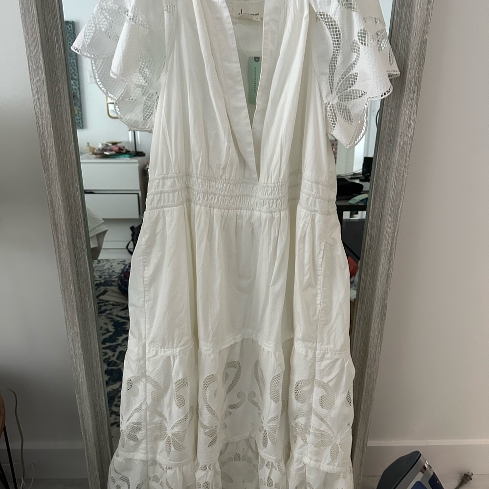 Anthropologie Somerset Maxi Cutwork dress